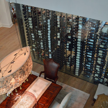Overlooking Glass Residential Custom Wine Display