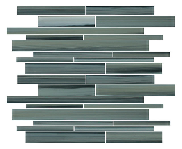 Beach Break HandPainted Linear Glass Mosaic Tile Contemporary