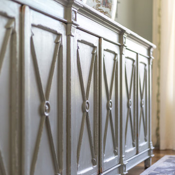 Double Arched Mirrors Dining Room