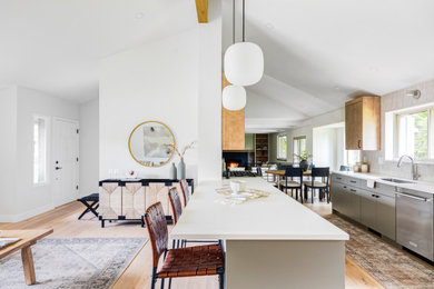 Example of a danish dining room design in Denver