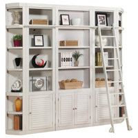 Emma Mason Signature Havant 5 Piece Bookcase Wall with Ladder in Cottage White