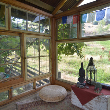 My Houzz: Meditation Room Made With Reclaimed Windows