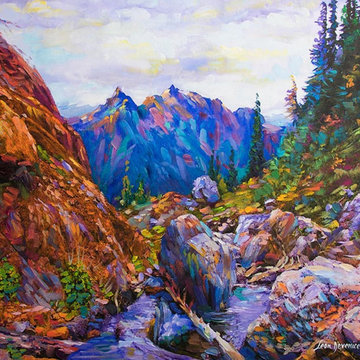 Landscape painting, Landscape art, Original Paintings for Sale by Leon Devenice