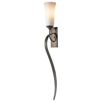 Hubbardton Forge 204529-1076 Sweeping Taper ADA Sconce in Oil Rubbed Bronze