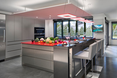 Inspiration for a huge modern kitchen remodel in Philadelphia