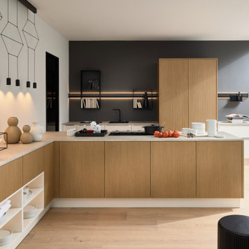 Holzdekor gerillt - ARTLINE Stripe Wood Crema