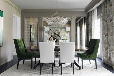 Inspiration for a dining room remodel in Chicago