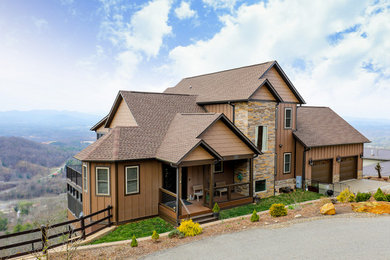 Inspiration for a craftsman exterior home remodel in Charlotte
