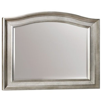Coaster Furniture Bling Game Arched Top Mirror, Platinum Metallic 204184