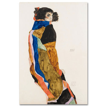 Egon Schiele 'Moa' Canvas Art, 47 x 30