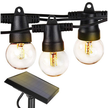 Brightech Ambience Pro Solar 1W Globe Waterproof LED Outdoor String Lights, Soft