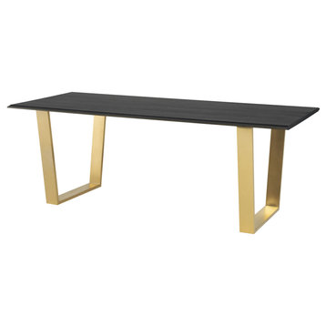 Linea Ebonized Wood Dining Table, HGSR831