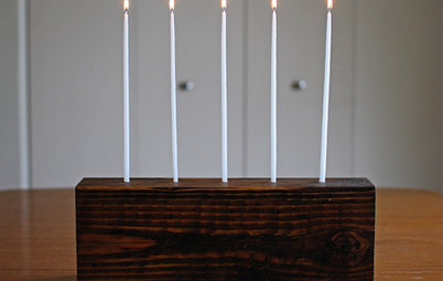 DIY: Vom alten Holzrest zum modernen Kerzenständer
