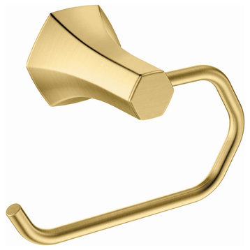 Hansgrohe 04837 Locarno Wall Mounted Euro Toilet Paper Holder - Brushed Gold