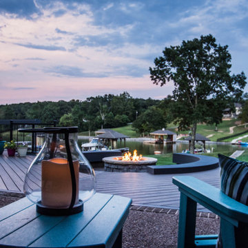 New Deck with Fireplace
