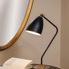Bassett Mirror Correll Task Lamp in Brass w/Cement Finish L3421TEC