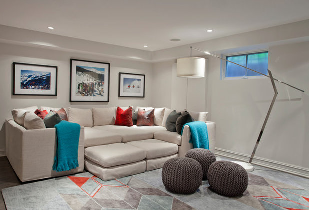 Contemporary Basement by Studio Gild