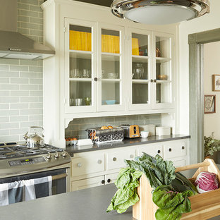 75 Beautiful Kitchen With Louvered Cabinets And Laminate