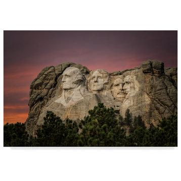 Galloimages Online 'Mount Rushmore Dark' Canvas Art, 47"x30"
