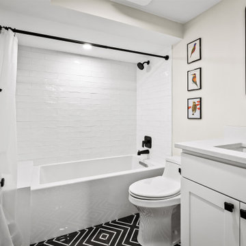 Refined Recreational Basement Remodel