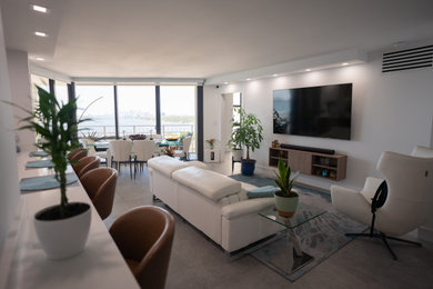 Inspiration for a living room remodel in Miami