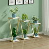 Multi-layer Plant Shelves, European Style, Gold/white, H27.6"