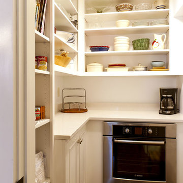 Door style: Savannah Inset  |  Species: Paint Grade  |  Finish: White