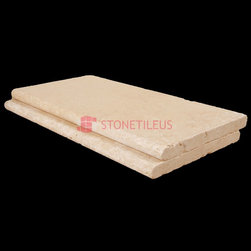 ivory bullnose travertine pool copings 16x24 - Wall And Floor Tile