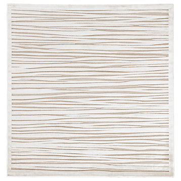 Jaipur Living Linea Abstract White Area Rug, 6'x6'