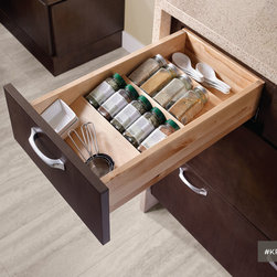 KraftMaid: Kitchen Spice Drawer Insert - Kitchen Drawer Organizers