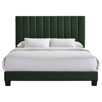 Coyote Queen Bed WithCarroll Emerald WithTwo End Table, 3A Packing