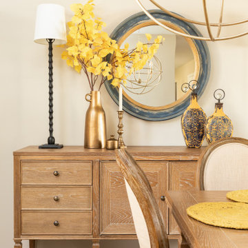 Warm Tones Dining Room