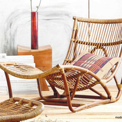 Roost Lars Rattan Chaise - SKU: F377 - Indoor Chaise Lounge Chairs