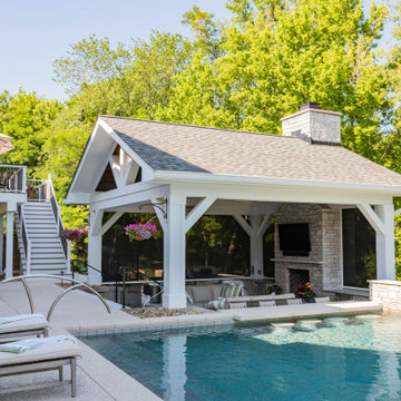 Pool House and Open Trex Deck