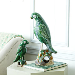 Small Green Parrot - Home Decor