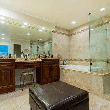 Luxurious Master Bathroom Remodel & Design in Houston, Texas (Full View)