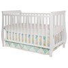 Baby Mile Hannah 4-in-1 Convertible Crib, White