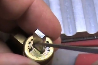 Re-key a lock cylinder