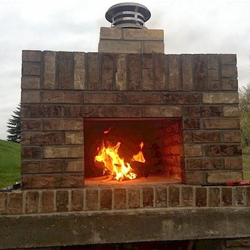 The Olson Family Wood Fired Brick Pizza Oven in Minnesota