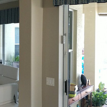 Transitional Kitchen and Family Room