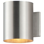Maxim Lighting - Outpost 1-Light 6"W x 7.25"H Outdoor Wall Sconce - Classic cylinder up and down lights provide directional light without glare. Available in 3 sizes with both incandescent and LED versions. Available in Architectural Bronze, Aluminum, or Black.