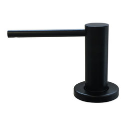 Round Matte Black Soap Dispenser SKU: MP09 - Kitchen Fixture Parts