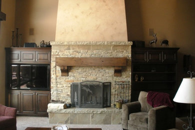 Inspiration for a rustic family room remodel in Salt Lake City