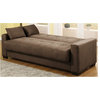 Napa Convertible Sofa Bed in Java Microsuede