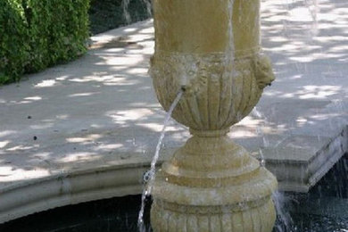 Sandstone outdoor water fountains
