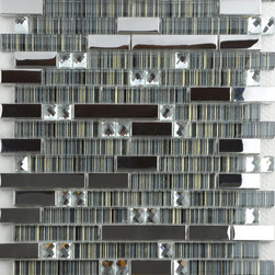 Interlocking Mosaic Tiles Glass Mosaic Diamond Tile - Mosaic Tile