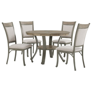 Franklin 5-Piece Casual Dining Group Pewter