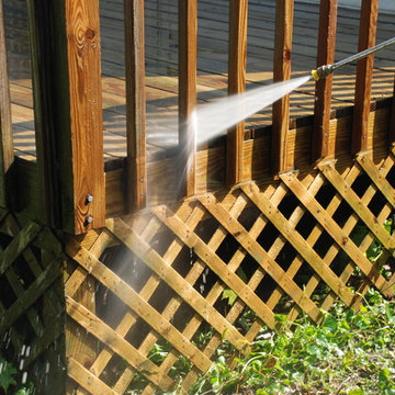 Pressure Treated Deck Stain Project Start to Finish