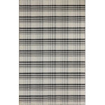 Dynamic Rugs - Royal Rug, Beige/Charcoal, 2'x4' - The Royal collection offers casual elegance in the form of a beautiful plaid pattern. This collection comes in a variety of colors and sizes ensuring that you will find a perfect accent to any room. The flatweave construction allows this rug to fit under furniture and doorways taking the guesswork out of home decor. This collection is handmade with durable 100-percent wool fibers.