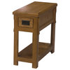 Mission Chair Side Table, Yellow Oak